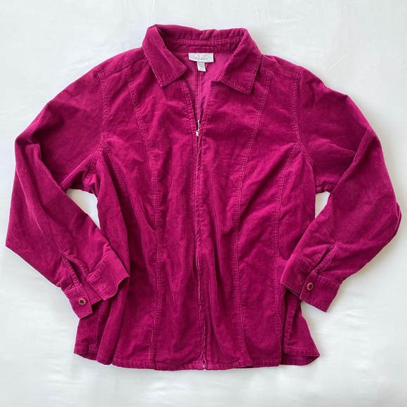 🌸 Magenta “Corduroy” Jacket 🌸 - Picture 1 of 4